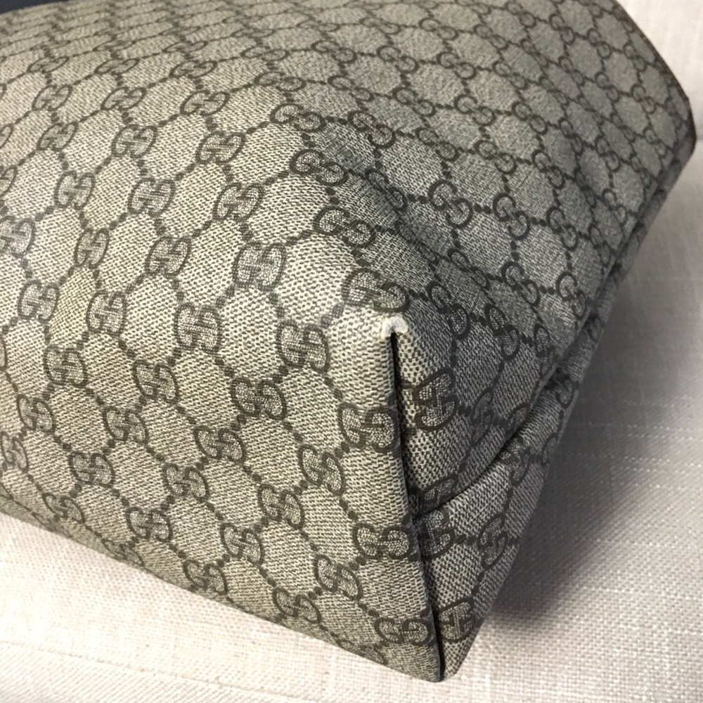 Gucci authentic brown monogram coated canvas tote bag - Picture 15 of 16